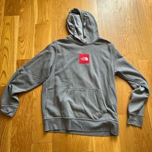 North Face center patch logo hoodie - size medium